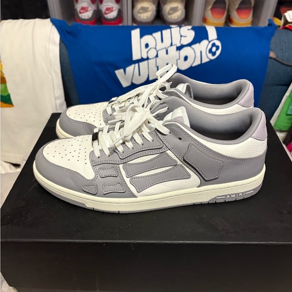 AMIRI Gray and White Men's Sneakers